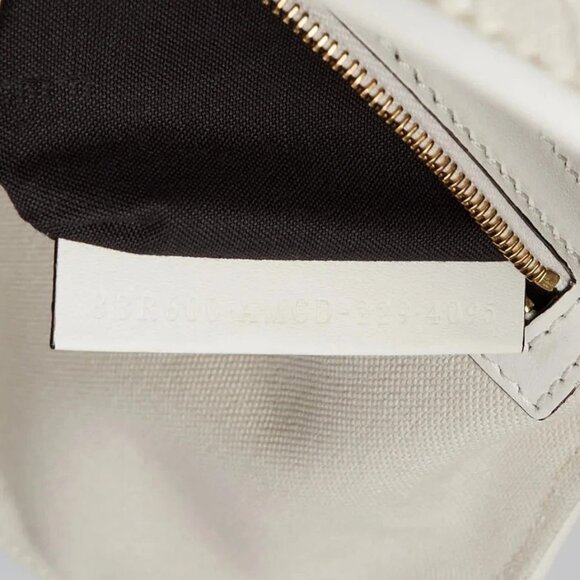 Fendi White FF Cotton Canvas Medium Baguette Bag - 8BR600 - Picture 11 of 11